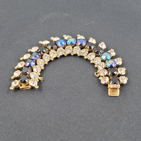 Vtg Hobe rhinestone bracelet - Picture 7 of 10